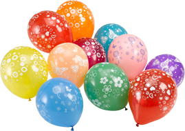 Transparent backgrounds of Coloring Baloons